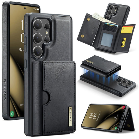 New 2-IN-1 RFID Blocking Wallet Card Holder Leather Phone Case for Samsung