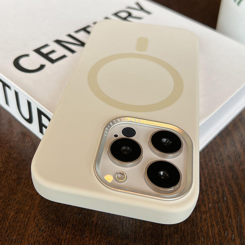 New Liquid Silicone Magnetic Phone Case for iPhone