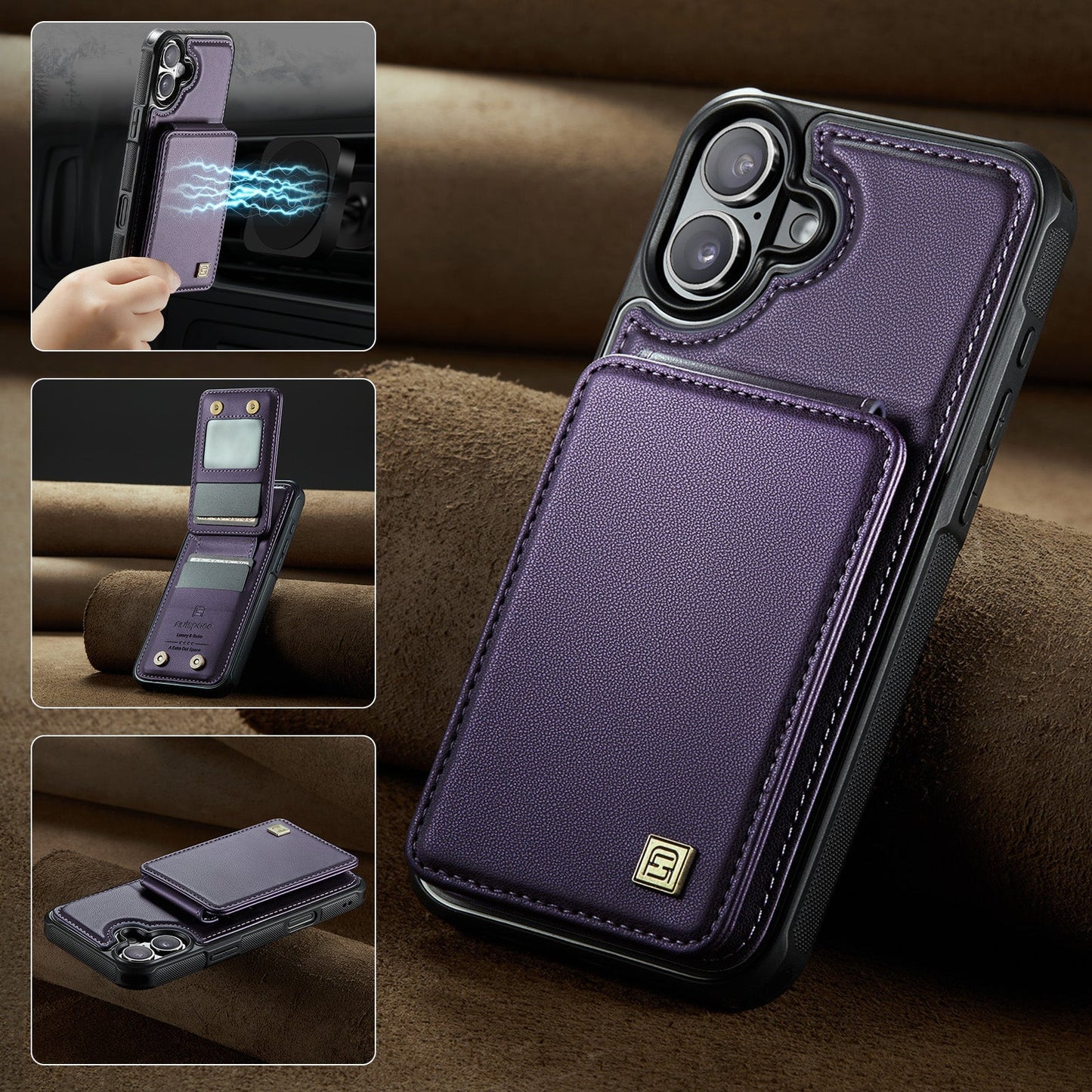 New RFID Blocking Card Holder Phone Case for iPhone