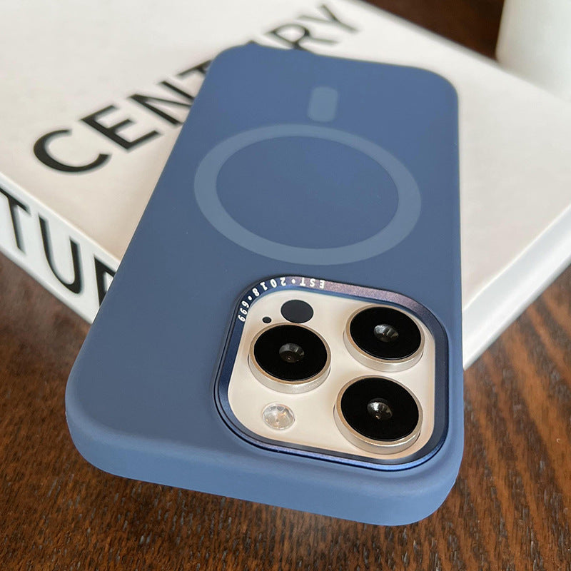 New Liquid Silicone Magnetic Phone Case for iPhone