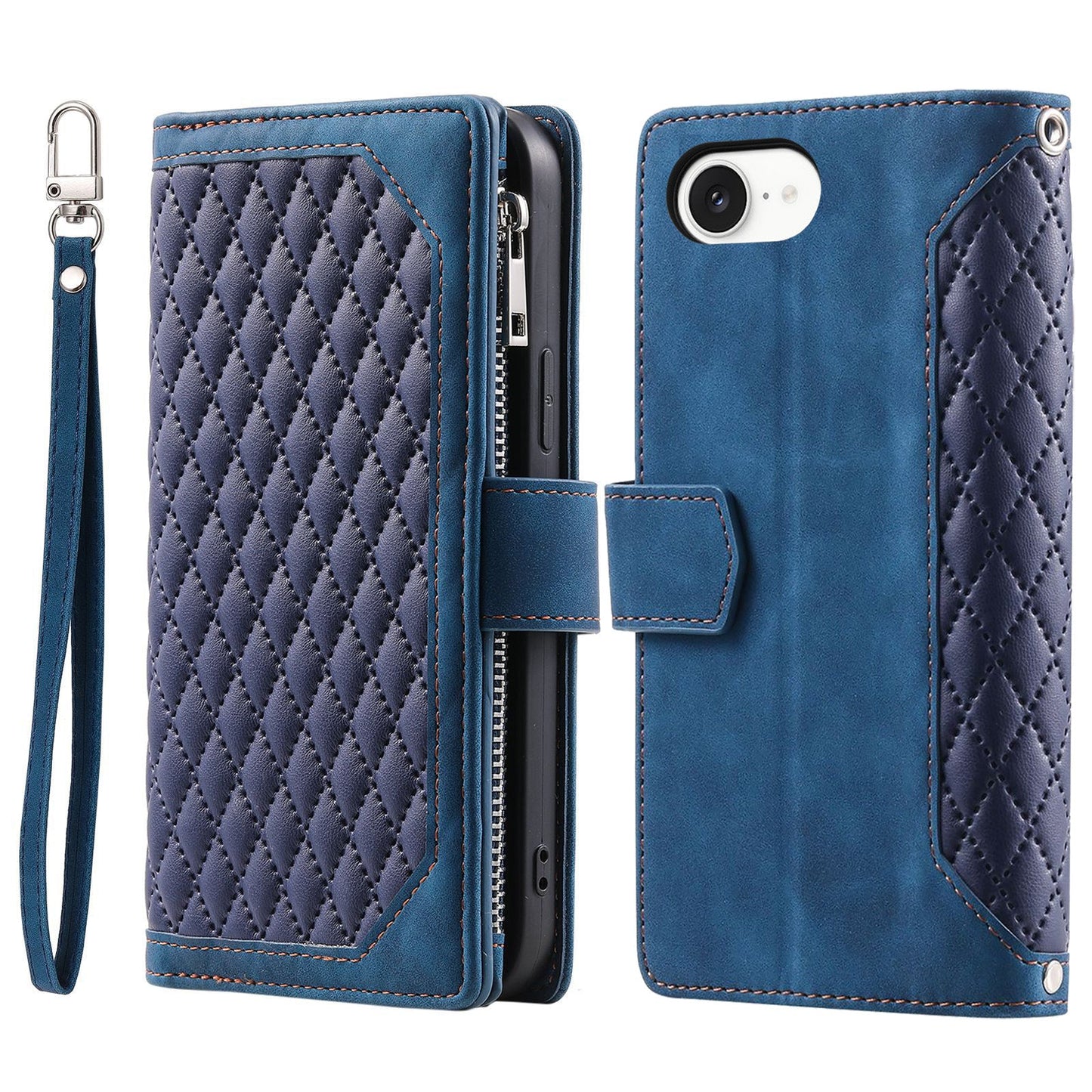 New Zipper Wallet Leather Phone Case for iPhone 16/16e/16 Pro/16 Plus/16 Pro Max
