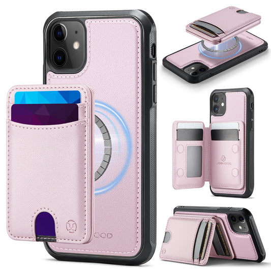 New 2-in-1 RFID Blocking Card Holder Leather Phone Case for iPhone 12