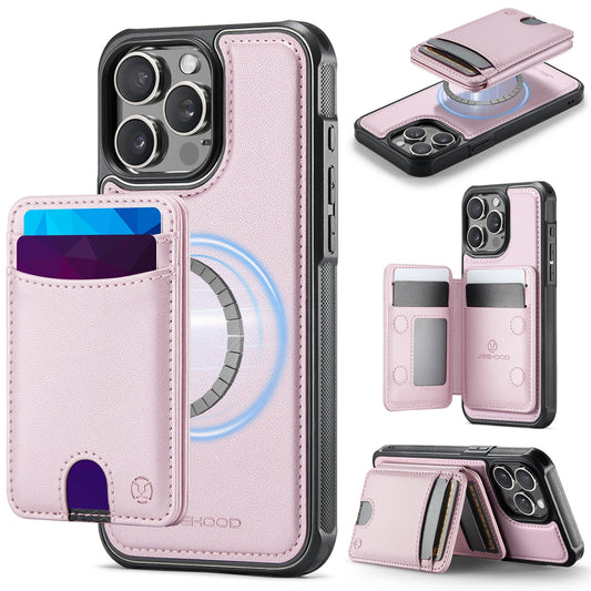 New 2-in-1 RFID Blocking Card Holder Leather Phone Case for iPhone 12 Pro Max