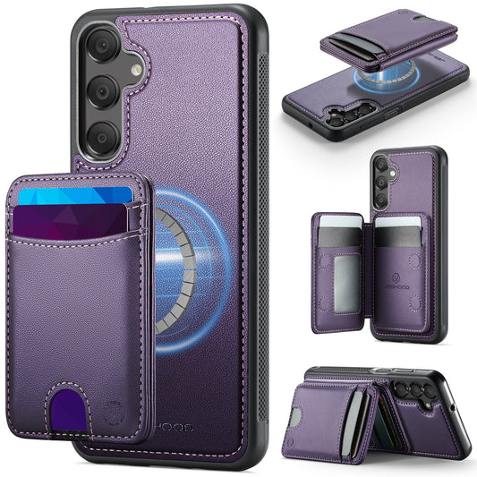 New 2-in-1 RFID Blocking Card Holder Leather Phone Case for Samsung Galaxy A15