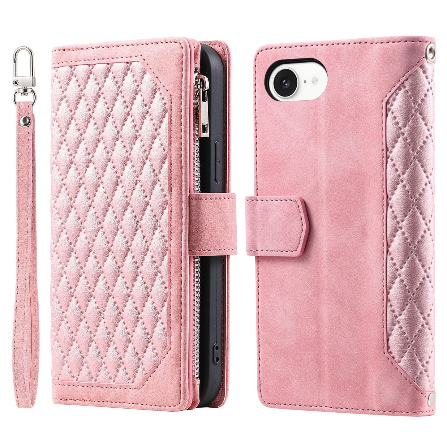 New Zipper Wallet Leather Phone Case for iPhone 16/16e/16 Pro/16 Plus/16 Pro Max