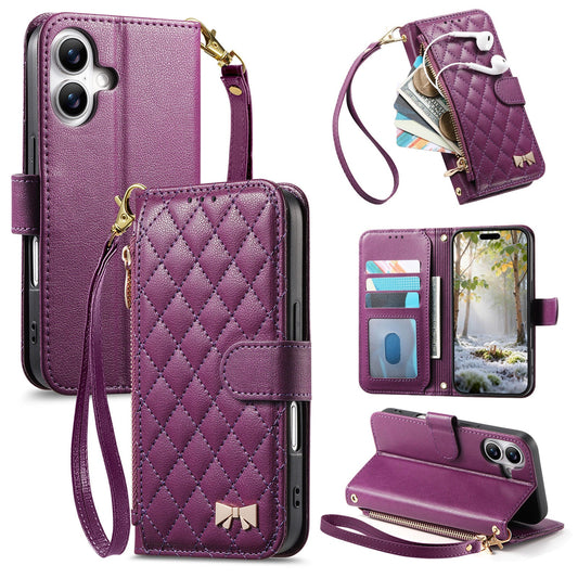 New Zipper Wallet Leather Phone Case for iPhone 17